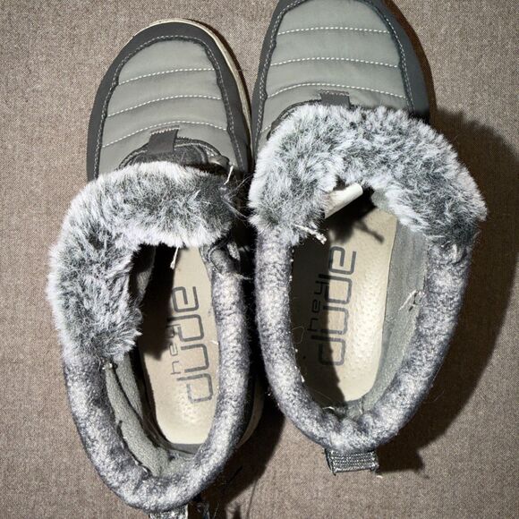 Hey Dude Women's Brandy Grey Lace Up Light Weight Boots Size 7 - Picture 7 of 10